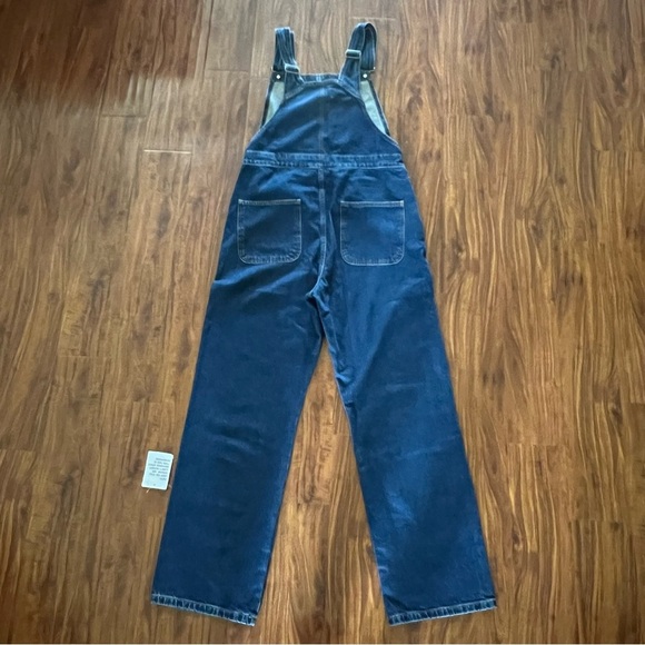 NWOT ASOS Design Baggy Denim Overalls in Dark Wash size 2XS - Picture 9 of 12